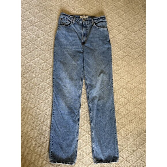 Abercrombie & Fitch the 90s Straight Jeans Ultra High Rise 28 Size 6 Women’s - Picture 3 of 13